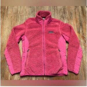 Patagonia Classic Retro-X Jacket Deep Pile Fleece Pink Women’s Large.